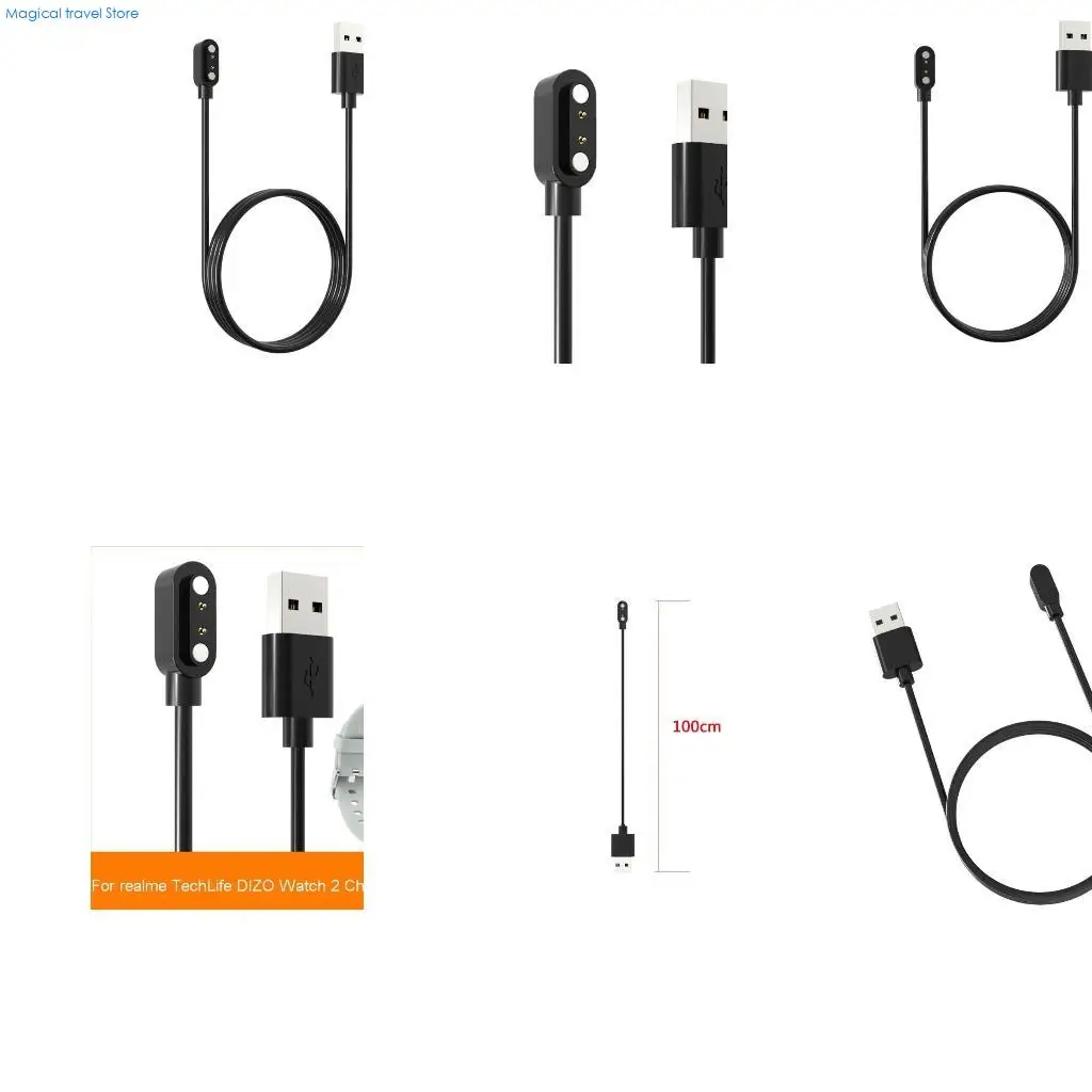 N2UB Data Holder Quick Charging Cable Bracket Power Adapter for DIZO Watch 2