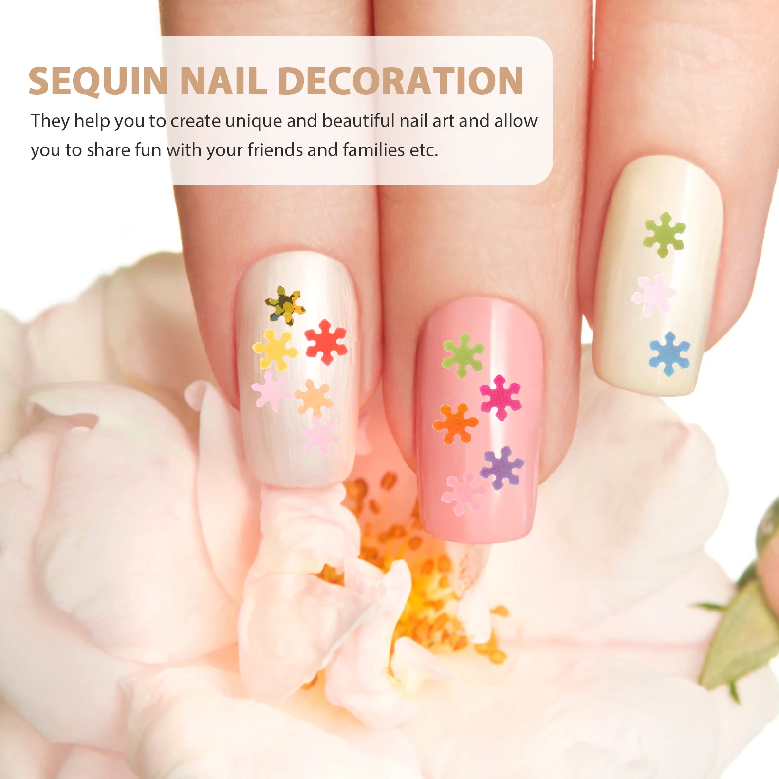 

2 Box Colors Manicure Sequins Nail Art Shining Decor Paillette Manicure Paillette Glitter Flakes Acrylic UV Gel Use