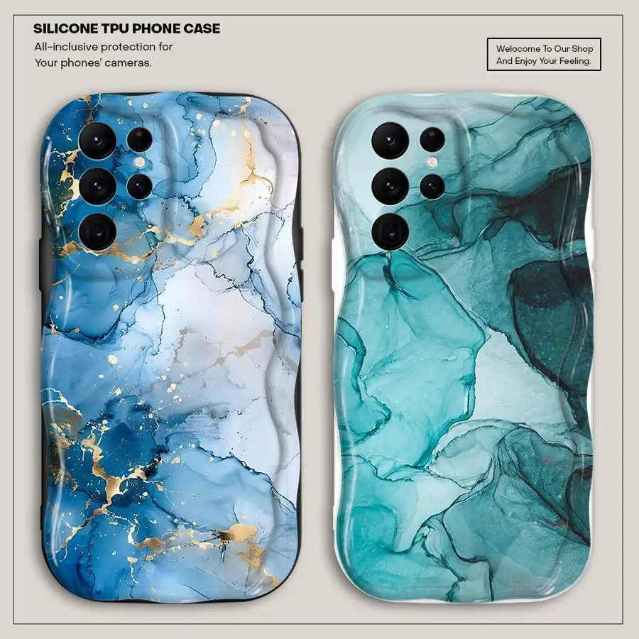 Granite Marble Phone Case for Samsung Galaxy S20 FE S23 FE S22 Plus S24 S25 Ultra S21 S23 S25 Ultra S25 Plus Soft Cover