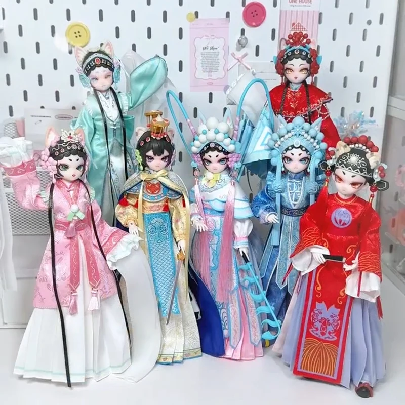 

Miow Universe Peking Opera Dream Series Blind Box 1/6 BJD Blind Doll Articulated Mystery Box Action Figure For Opera Lover Gift
