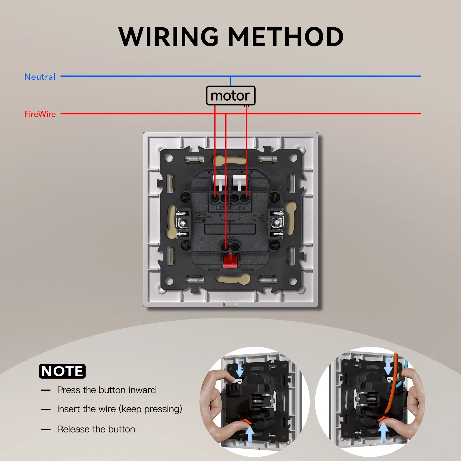 BSEED الميكانيكية الستار التبديل الكهربائية الأسطوانة مصراع التبديل دفع زر ستائر الحائط التبديل إطار بلاستيكي زجاجي الاتحاد الأوروبي القياسية