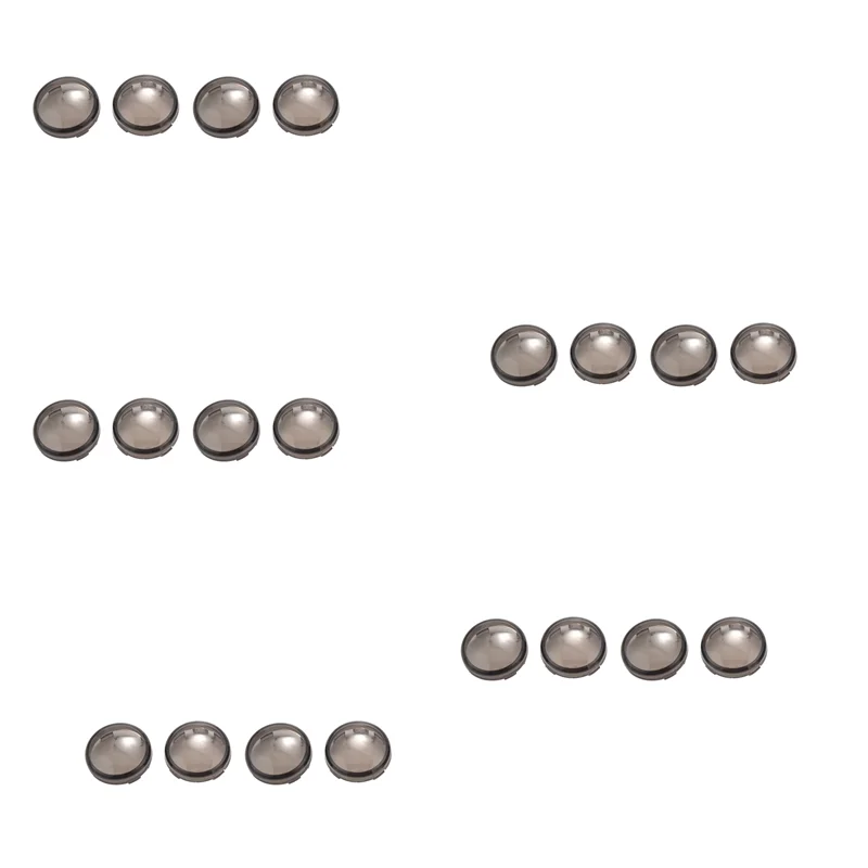 

ABOK-20Pcs For Turn Signal Light Indicator Lens Cover For Sportster 1200 Touring Dyna Softail Black