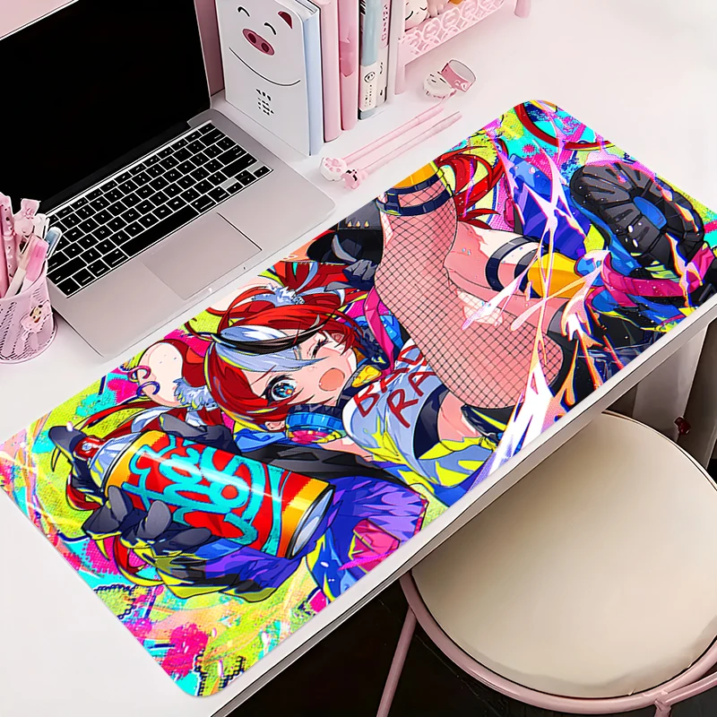 

Mouse Pad Anime Non-Slip Rubber Mousepad Office Desk Mat Gaming PC Accessories Large Gamer H-hololive Hakos Baelz Keyboard Mat