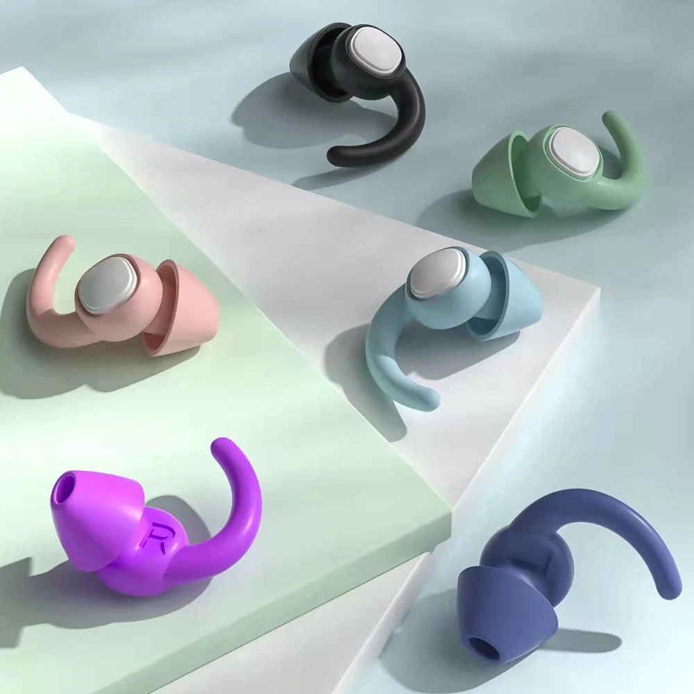 

Silicone Anti Snoring Earplugs for Sleeping Waterproof Swim Ear Plug Reusable Noise Cancelling Earplug Hearing Safety Protection