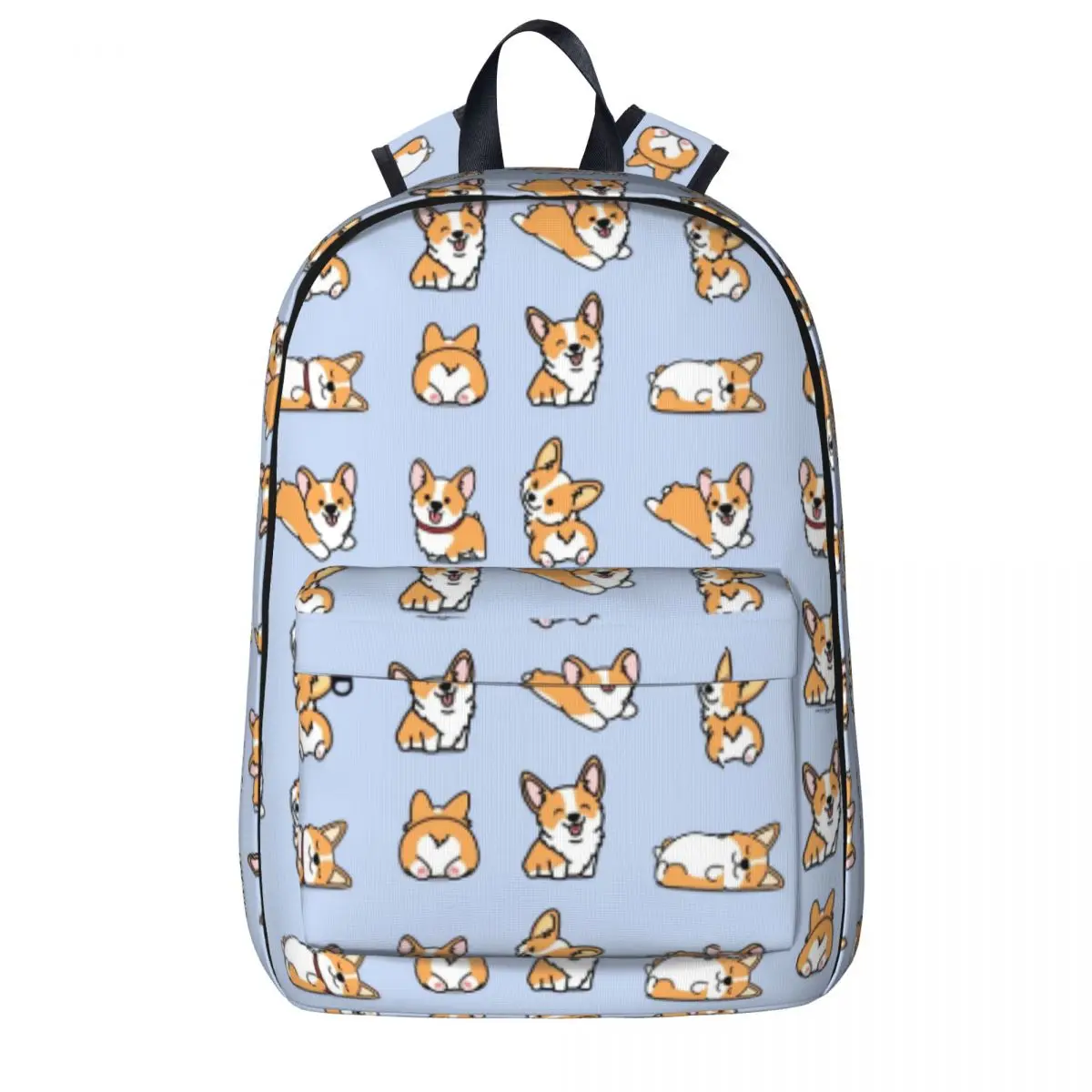 Kawaii Corgi Backpacks Large Capacity Student Book bag Shoulder Bag Travel Rucksack Casual Children School Bag