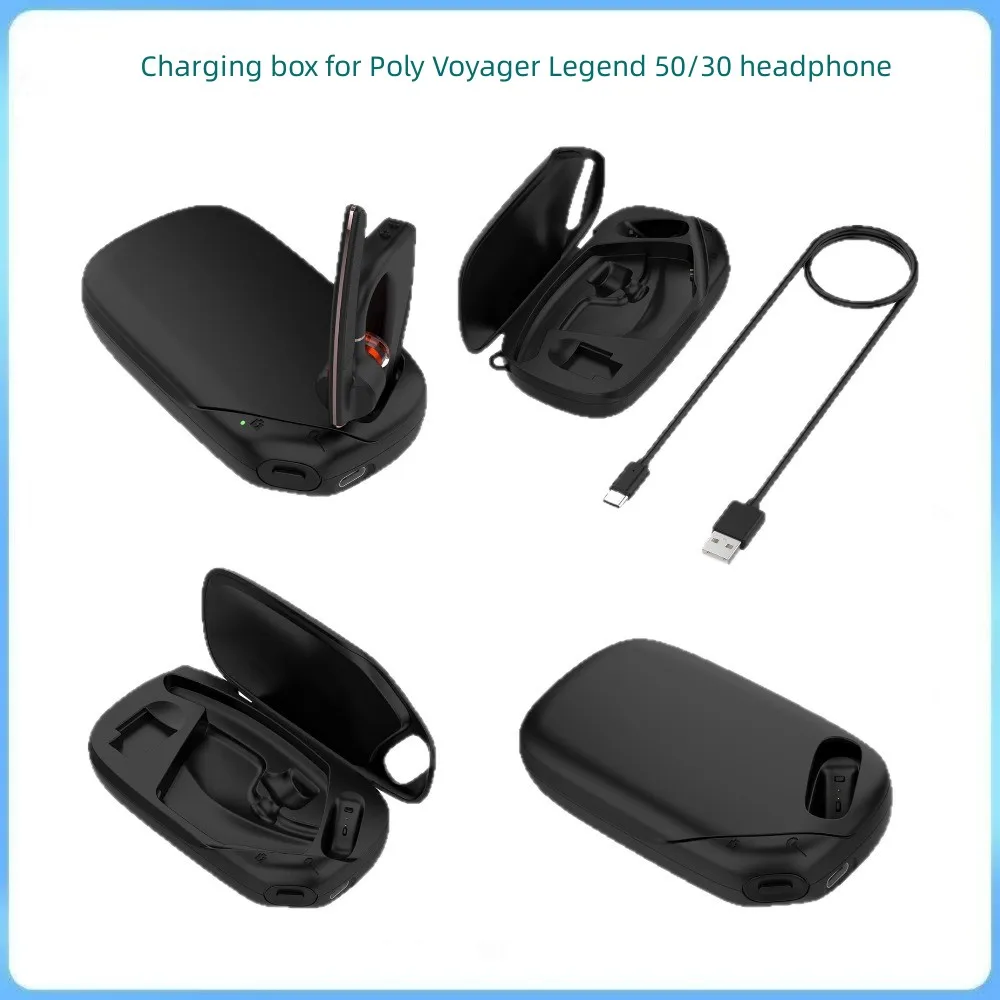 Charging Case Replacement for Poly Voyager Legend 50/30 BT Headphone | Type-C Wired Power Charger Case Built-in 650MAH Battery