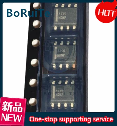 Newly imported original FAN7390MX 7390 SOP8 SMD door driver IC chip.