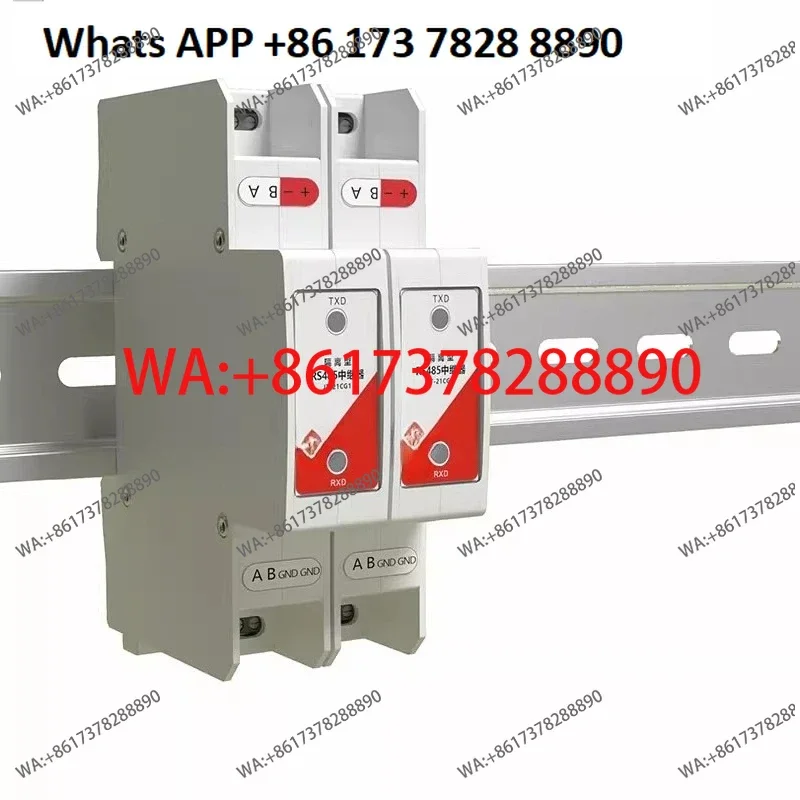485 repeater photoelectric isolation, guide rail , industrial grade RS485 signal amplifier, anti-interference and lightning