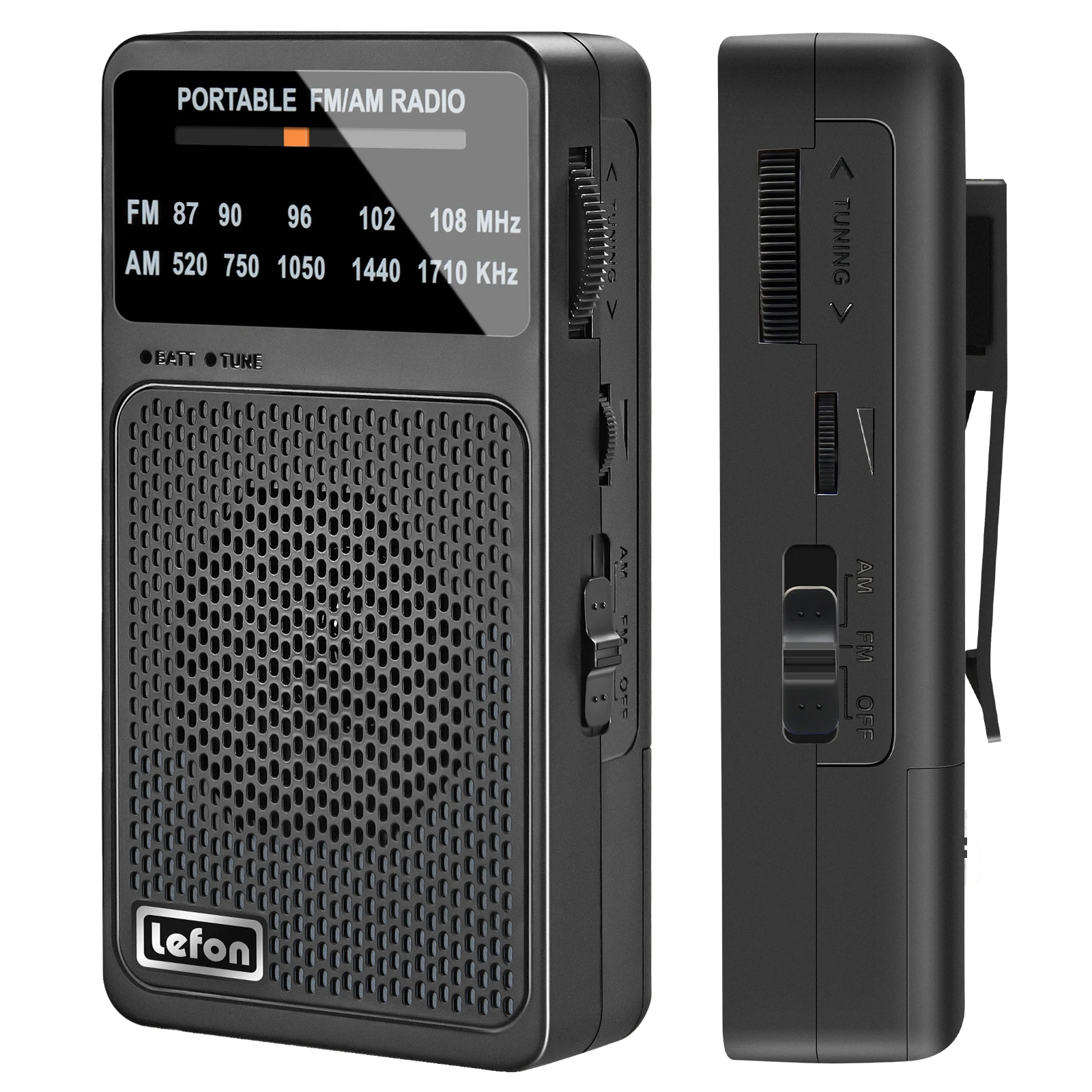 

Lefon Mini Radio AM FM Emergency Pointer Pocket Radio Receiver Excellent Speaker With 3.5mm Headphone Jack for Elderly Gifts