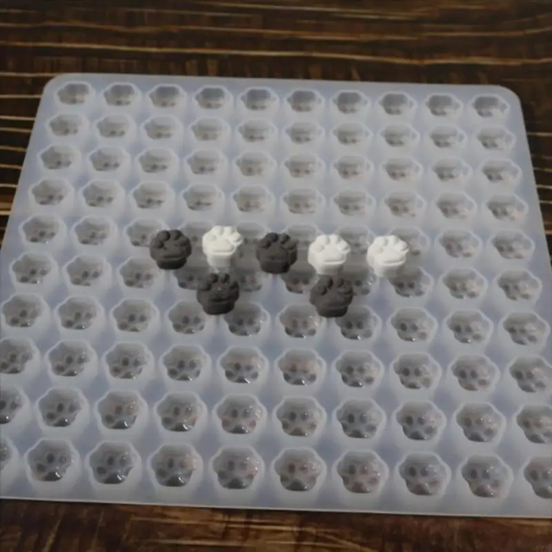 Cats Paws Art Mold Silicone Template Designing Tool Plant Pattern Silicone Handmade Moulds for Manicure Creation