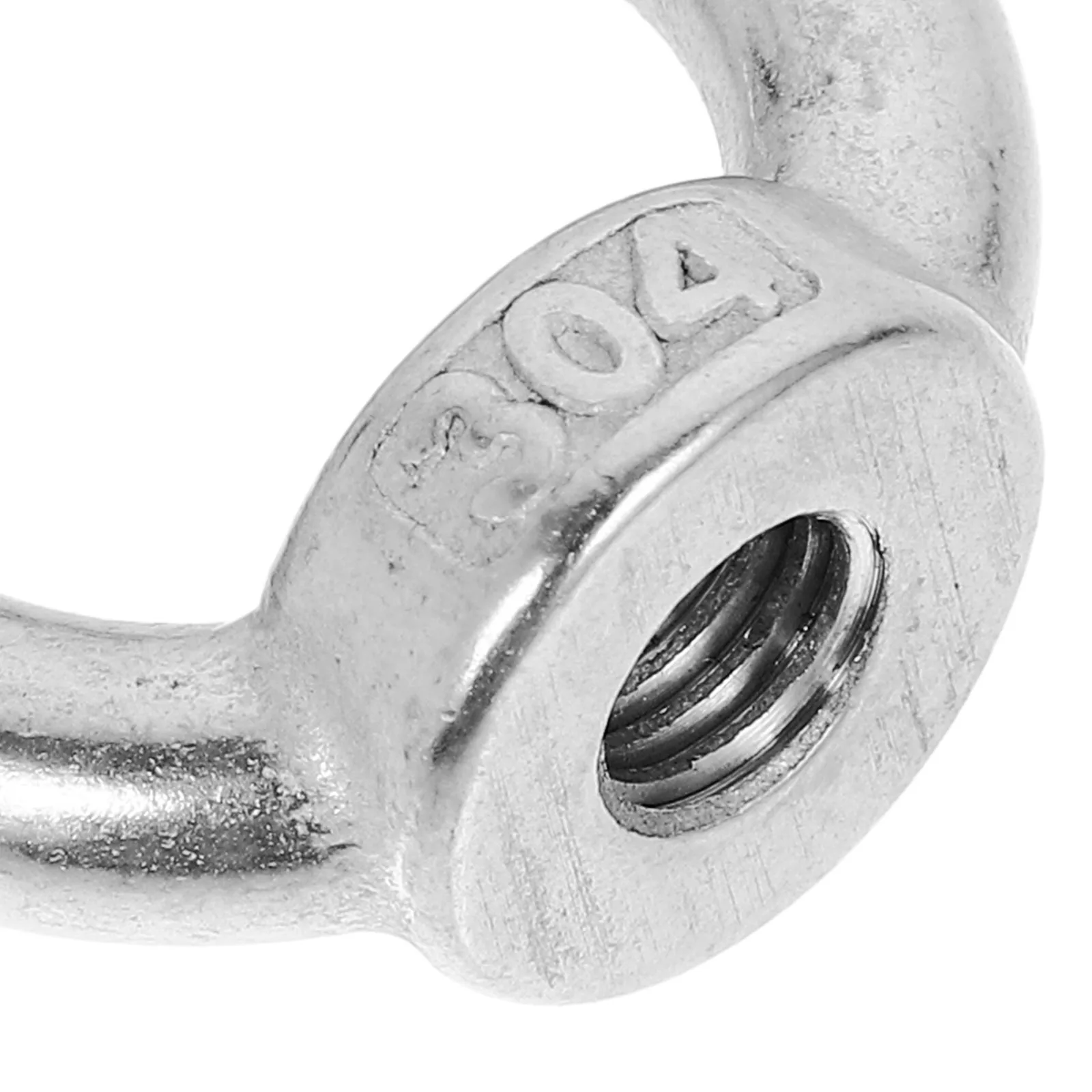 

6Pcs Stainless Steel M8 Eye Bolt Ring Nut Heavy Duty Lifting Eye Hardware for Kayak Roof Rack Tie Down Applications