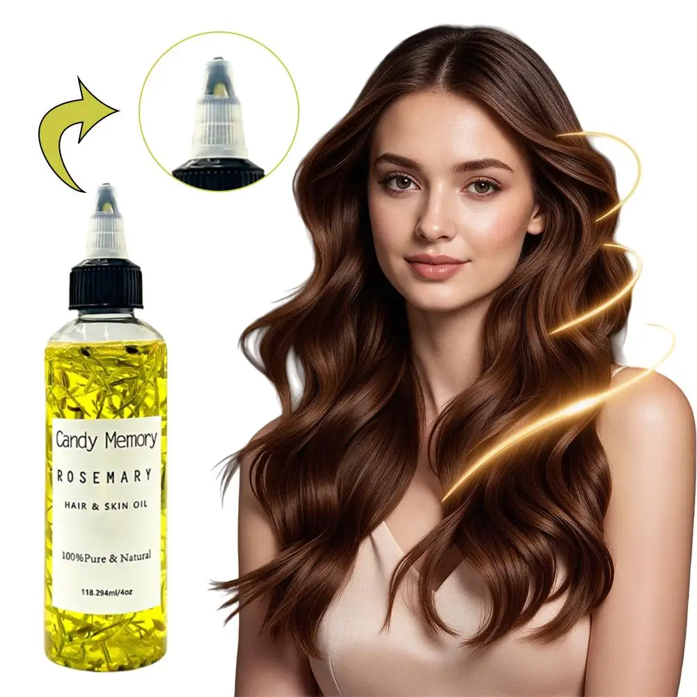 

Rosemary Hair Care Essential Oil - Natural Herbal Plant Hair Nourishing Oil for Thick Hair, Promoting Hair Growth and Scalp Care