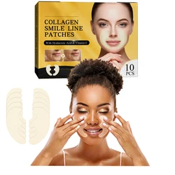 10Pc Frown Line Removal Smile Line Patches Anti-Wrinkle Facial Strips Face Patches Tightening Laugh Lines Tape Wrinkle Treatment