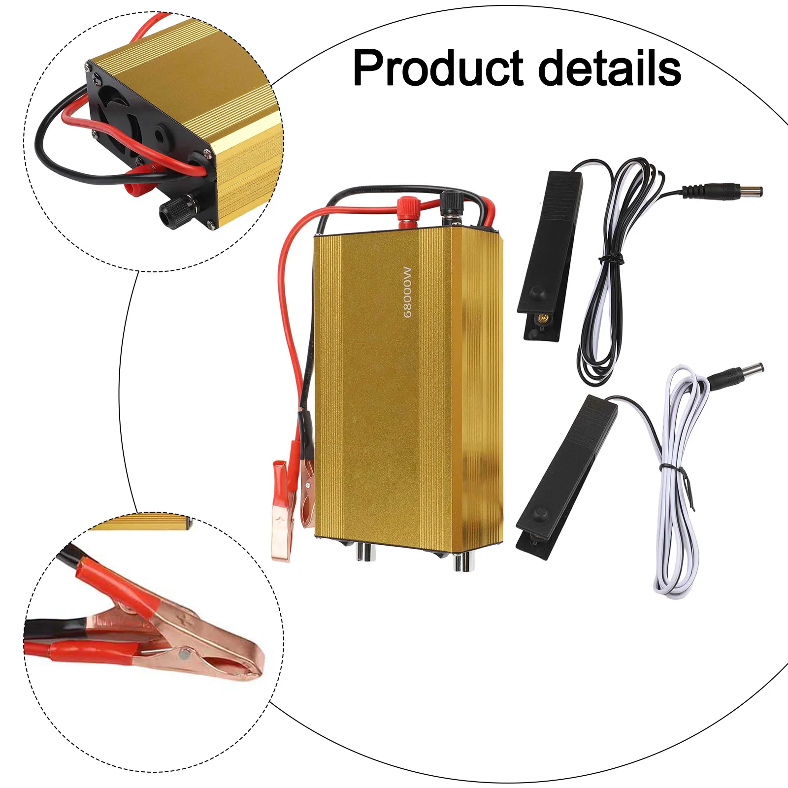 لاستخدام RV للأجهزة المنزلية محول تيار مستمر تيار متردد مصدر طاقة خارجي كفاءة صفراء 92 سعة طاقة الذروة 68000 وات