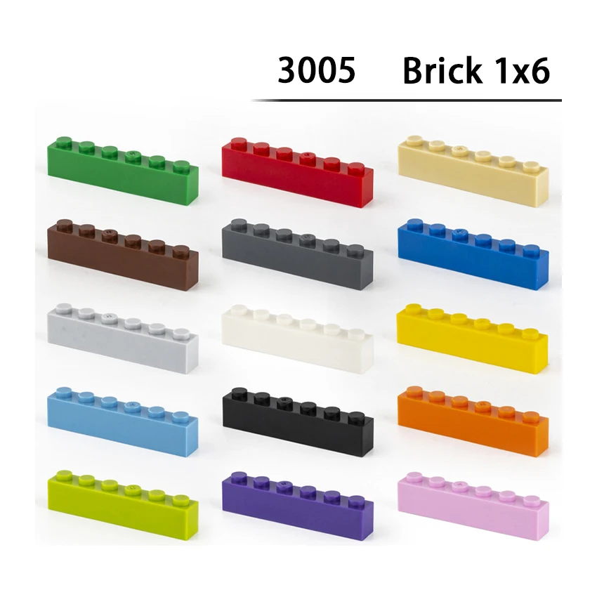 

Building Blocks Base High Brick 1x6 MOC Part 10pcs Compatible All Brand DIY Creativity Education Assembles Toy for Children 3009