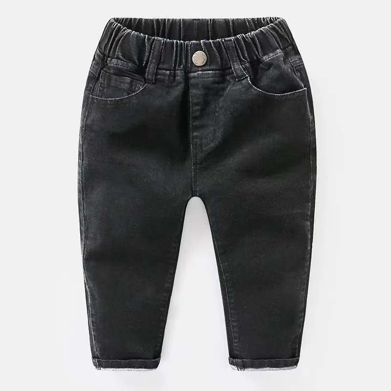 Kids Boys Jeans 2023 Spring And Autumn New Fashionable Elastic Pants Children\'s Wear Boys Loose Thin Jeans Children\'s Trousers