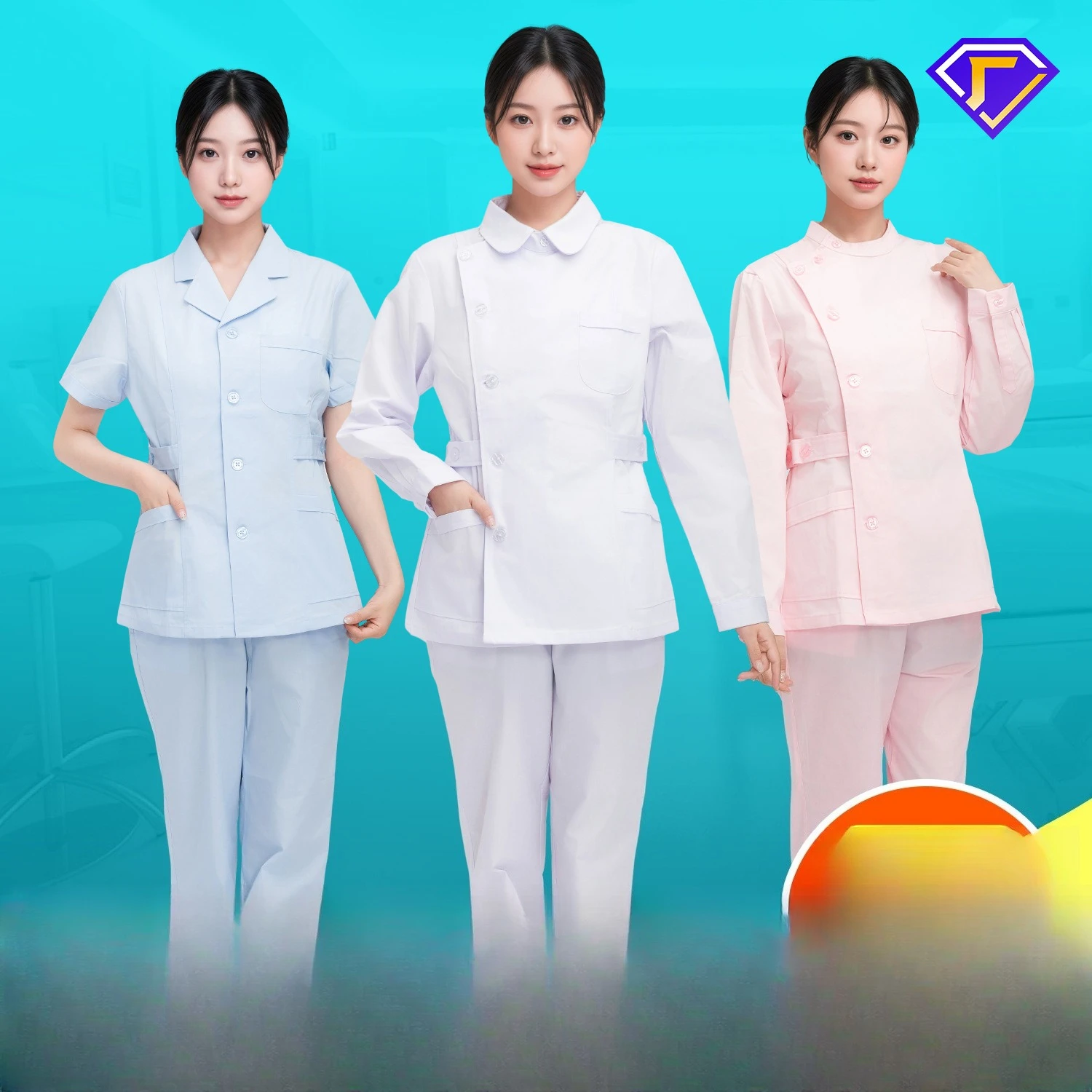 new-nurse-uniform-set-split-dental-hospital-beauty-salon-pharmacy-nurse-overalls