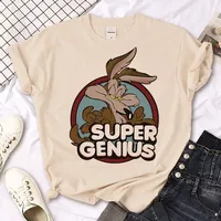 Wile E Coyote T-shirts Women Y2K Manga Streetwear Top Female Manga Clothes Women Clothes  Aesthetic Clothes
