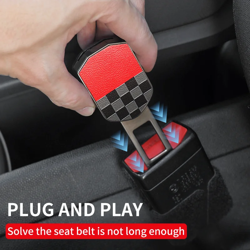 Car Seatbelt Buckle Extender Seat Belt Clamp For Mini Cooper F56 F60 F55 R56 J01 J05 F65 F66 Extender Clasp Insert Plug Interior view 2