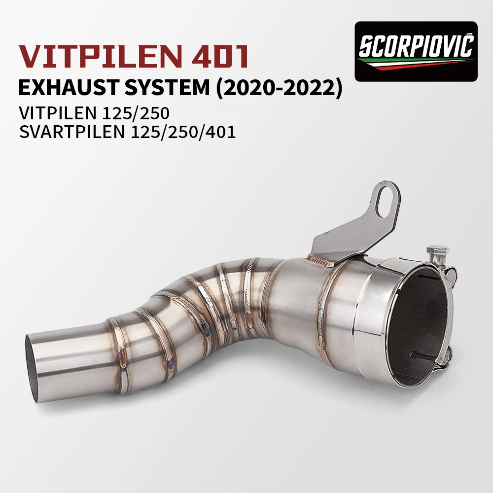 

For Husqvarna 401 125 250 SVARTPILEN VITPILEN 401 2020-2022 Motorcycle Exhaust Muffler Modified Connect Original Muffler Pipe