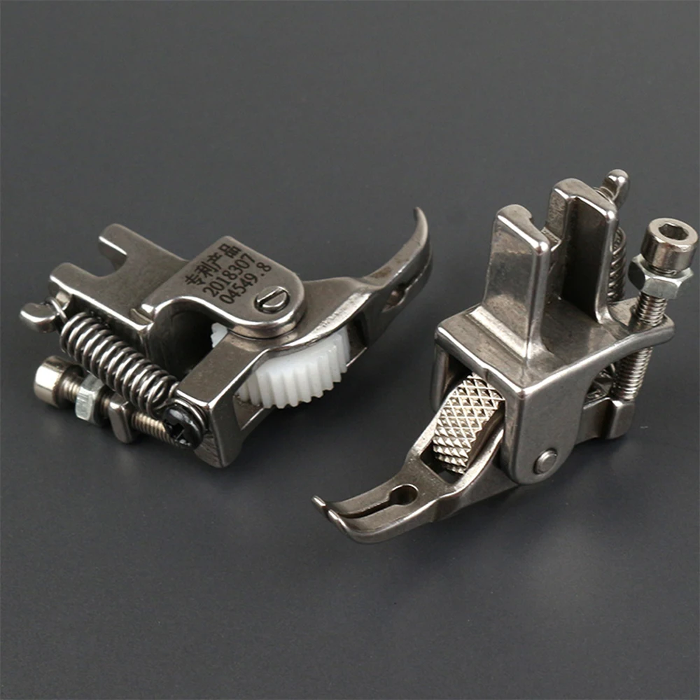 ماكينة خياطة مسطحة صناعية 0.3 قدم ضغط دوارة، ملابس من سبائك الصلب - مقاومة، خيارات أسطوانة متعددة، مناسبة لـ Thi #6