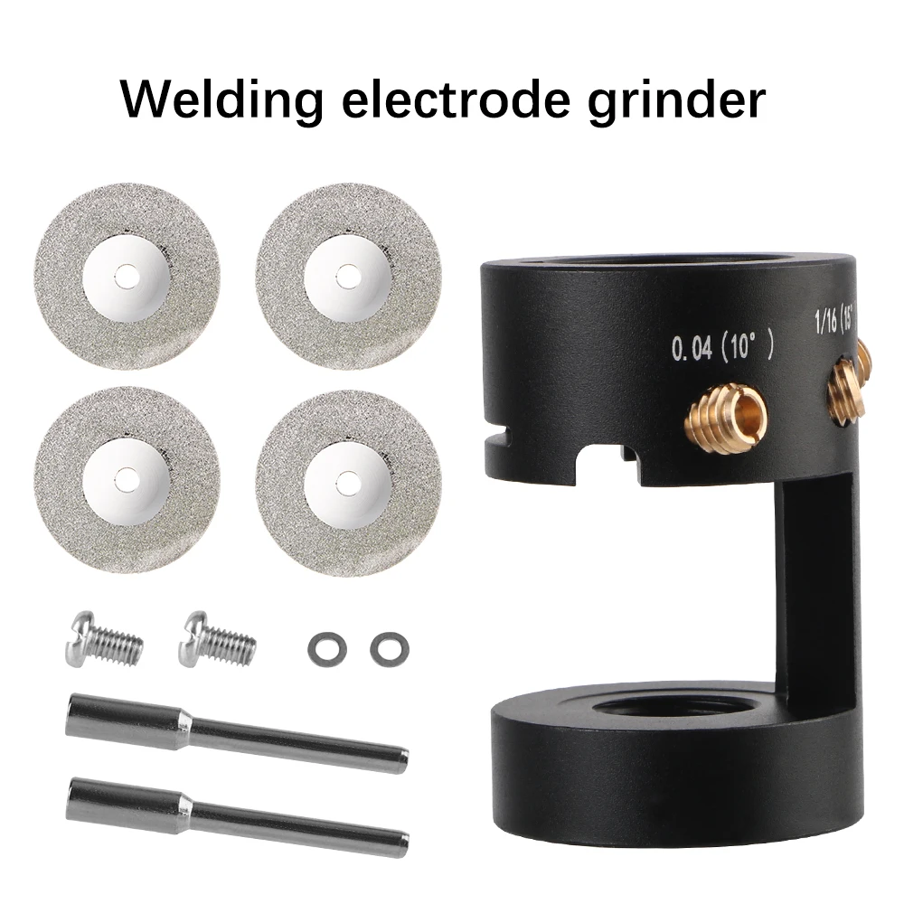 

Electrode Grinder Tungsten Grinder Multi-Angle Offsets Welding Tools Sharpener Head For TIG Welding With 4 Cut-Off Slot Welding