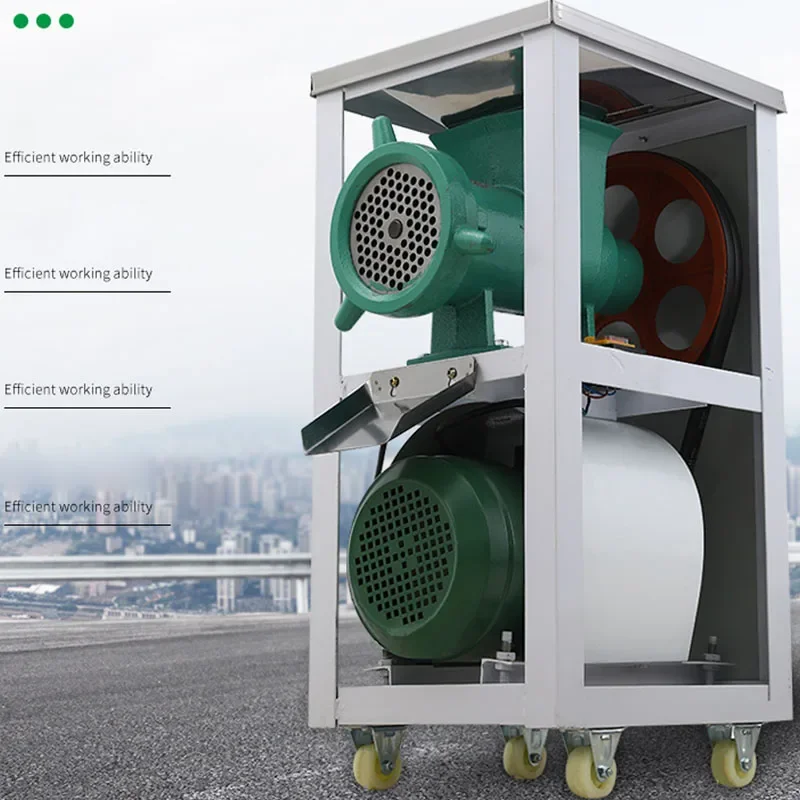 مفرمة اللحم التجارية الكهربائية على نطاق واسع هيكل السمكة عالية الطاقة هيكل الدجاج مزرعة الفلفل المطحون كعكة الأرز الدبق