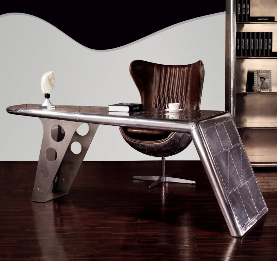 

Высококачественная консоль в античном стиле, лофт, авиационная мебель, Spitfire, винтажный промышленный прием с крыльями, офисный стол для руководителей