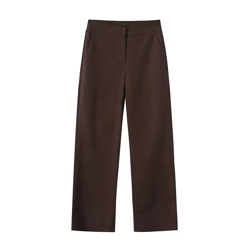 XNWMNZ High Quality  2026 New Men's Summer Casual Relaxed Fit Cotton Wide Leg Pants Tapered Trousers Solid Color