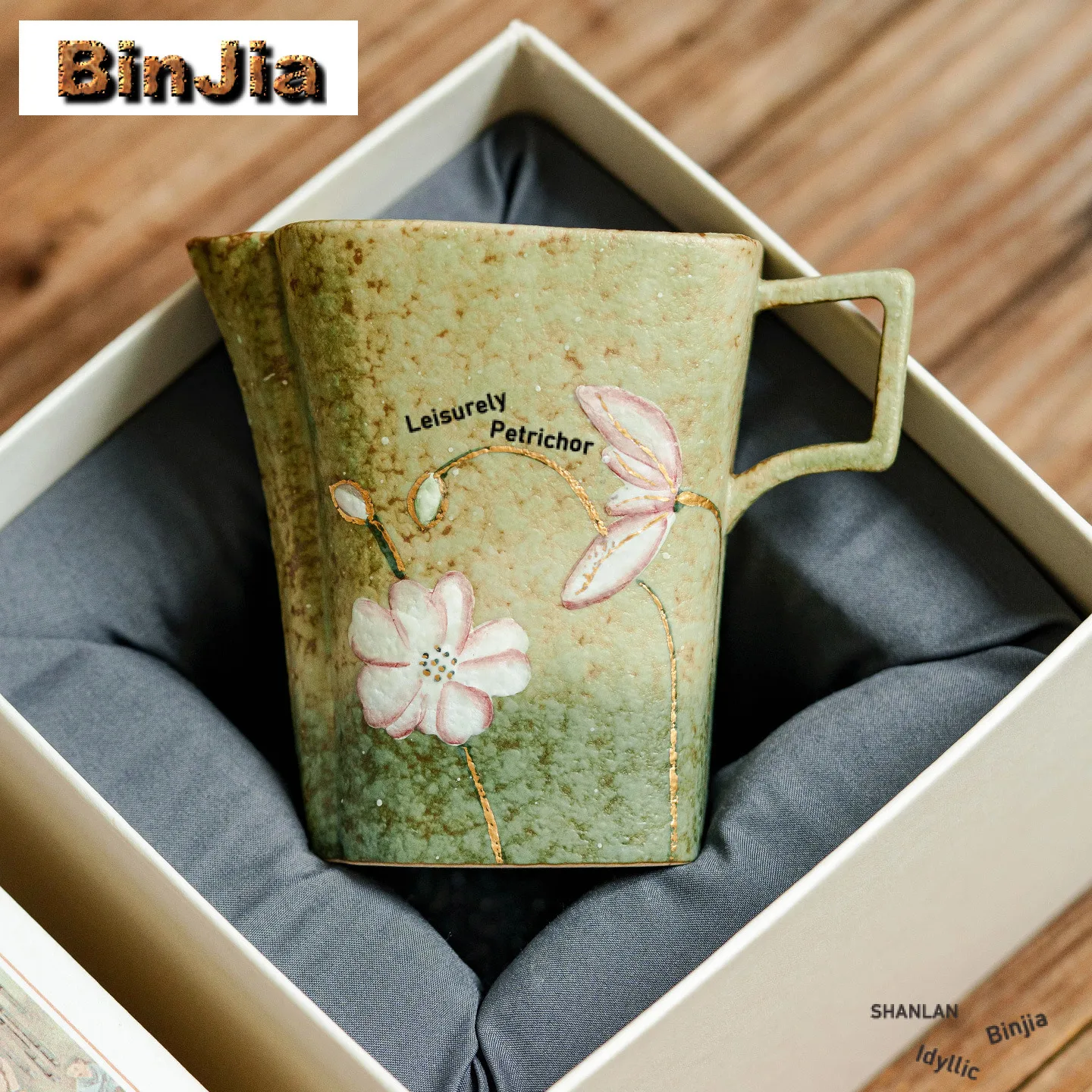 115ml Hand Painted Lotus Tea Pitcher Tea Divider Serving Cup Cha Hai Dispenser Household Justice Cup Fair Mug Tea Items Supplies