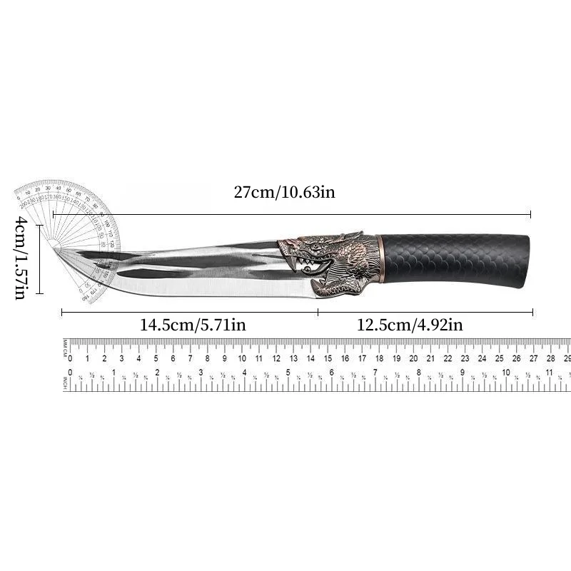 Head forging and bone cutting kitchen knife, household sharp slicing multifunctional knife