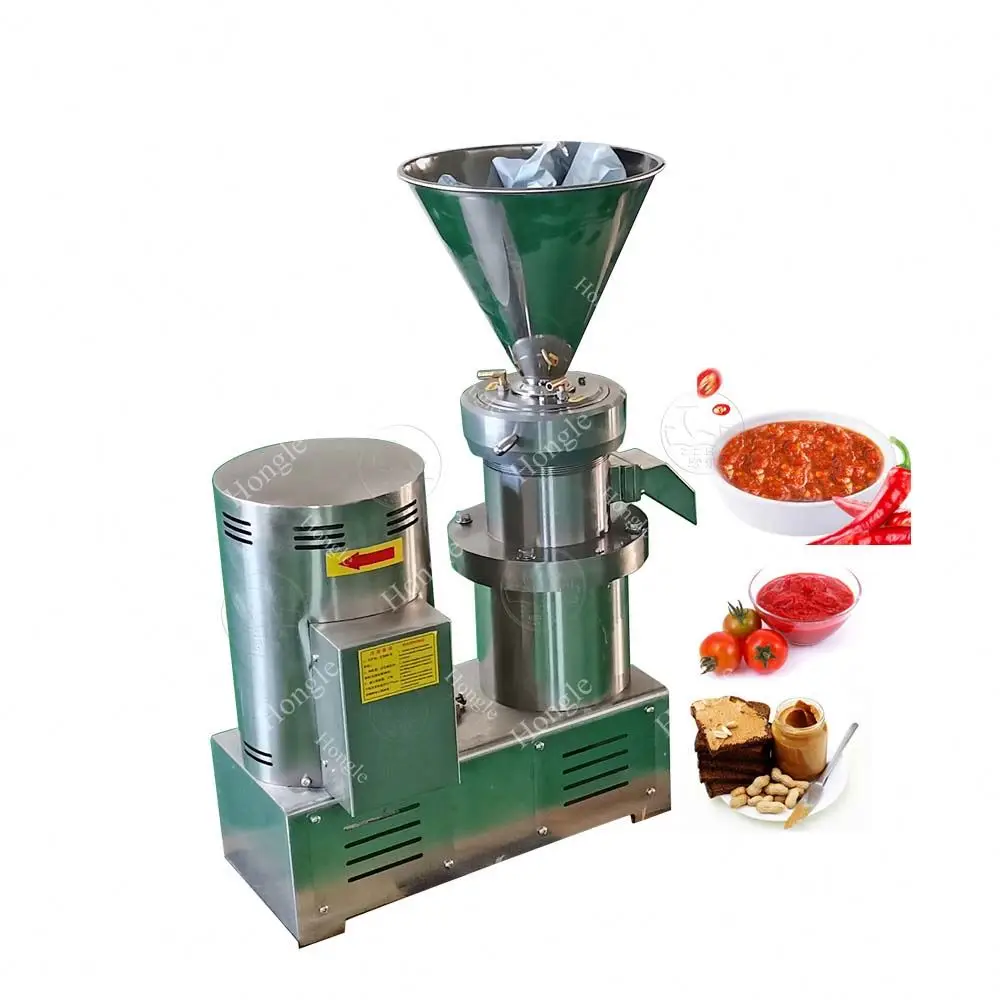 Bean Product Processing Machinery Multifunctional Colloid Mill Hazelnut Peanut Butter Garlic Grinding Making Machine