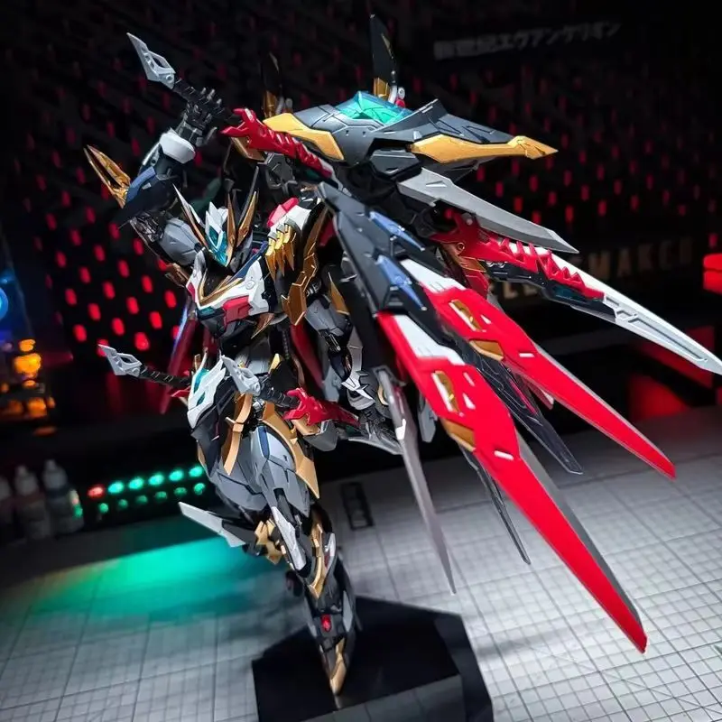 

New Hot Sell【In Stock】Motor Nuclear Assemble Gan Jiang Alloy Skeleton Cloak Kite Crossing Fighter Guochuang Mecha Model