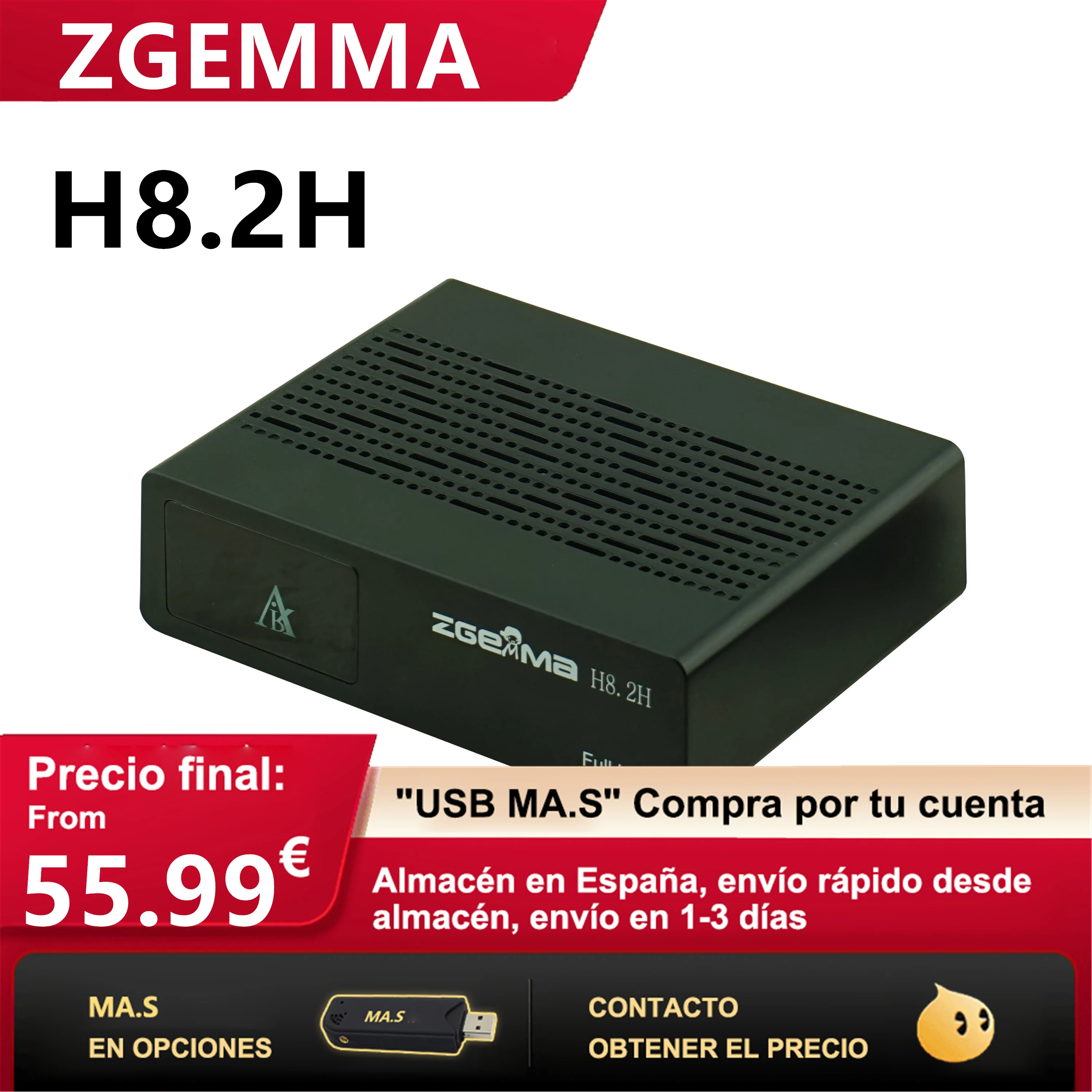 [D3] Newest ZGEMMA H8.2H Digital Satellite TV Receiver Linux Enigma2 Receptor DVB-S2X+DVB-T2/C H265 1080P HD PK ZGEMMA H9.2H