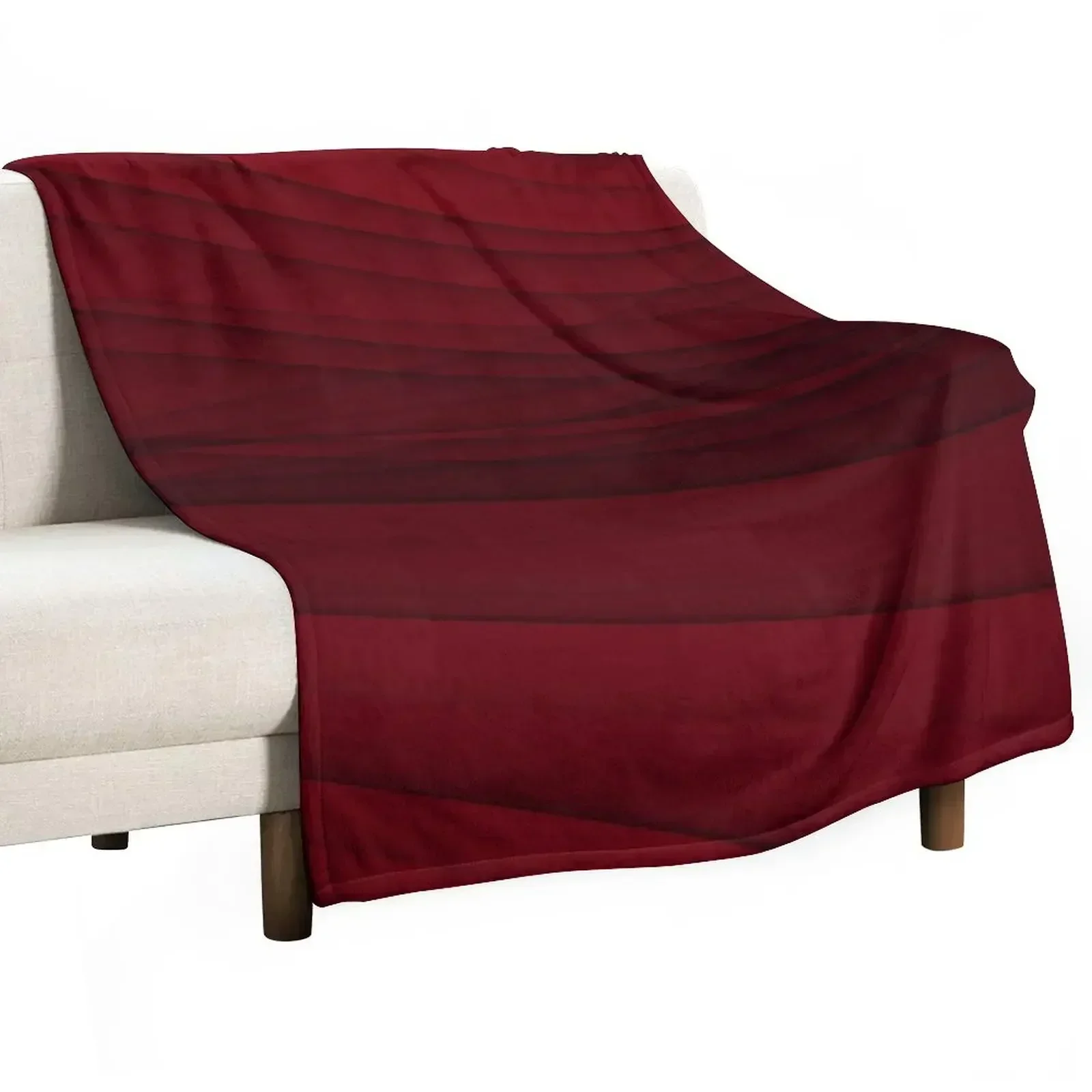 

Deep Red Linear Throw Blanket Travel Custom Tourist valentine gift ideas Blankets