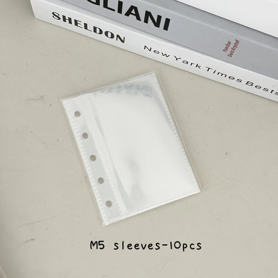 غطاء دفتر ملاحظات مجلة أوراق شجر فضفاضة M5/A7، غلاف محمول بثلاثة أضعاف، أوراق/حقائب إعادة تعبئة ذاتية الصنع، منظم تخزين كتيب غير المرغوب فيه #5