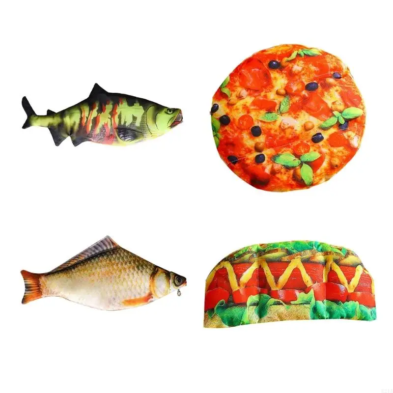Simulated Fish Pencil Case Writing Tool Pen Storage Bag Kids Travel Friendly
