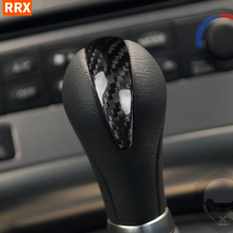 For Infiniti QX50 QX56 Q40 QX70 QX80 G25 G35 G37 FX35 EX25 Real Carbon Fiber Gearshift Knob Cover Trim Car Interior Retrofit