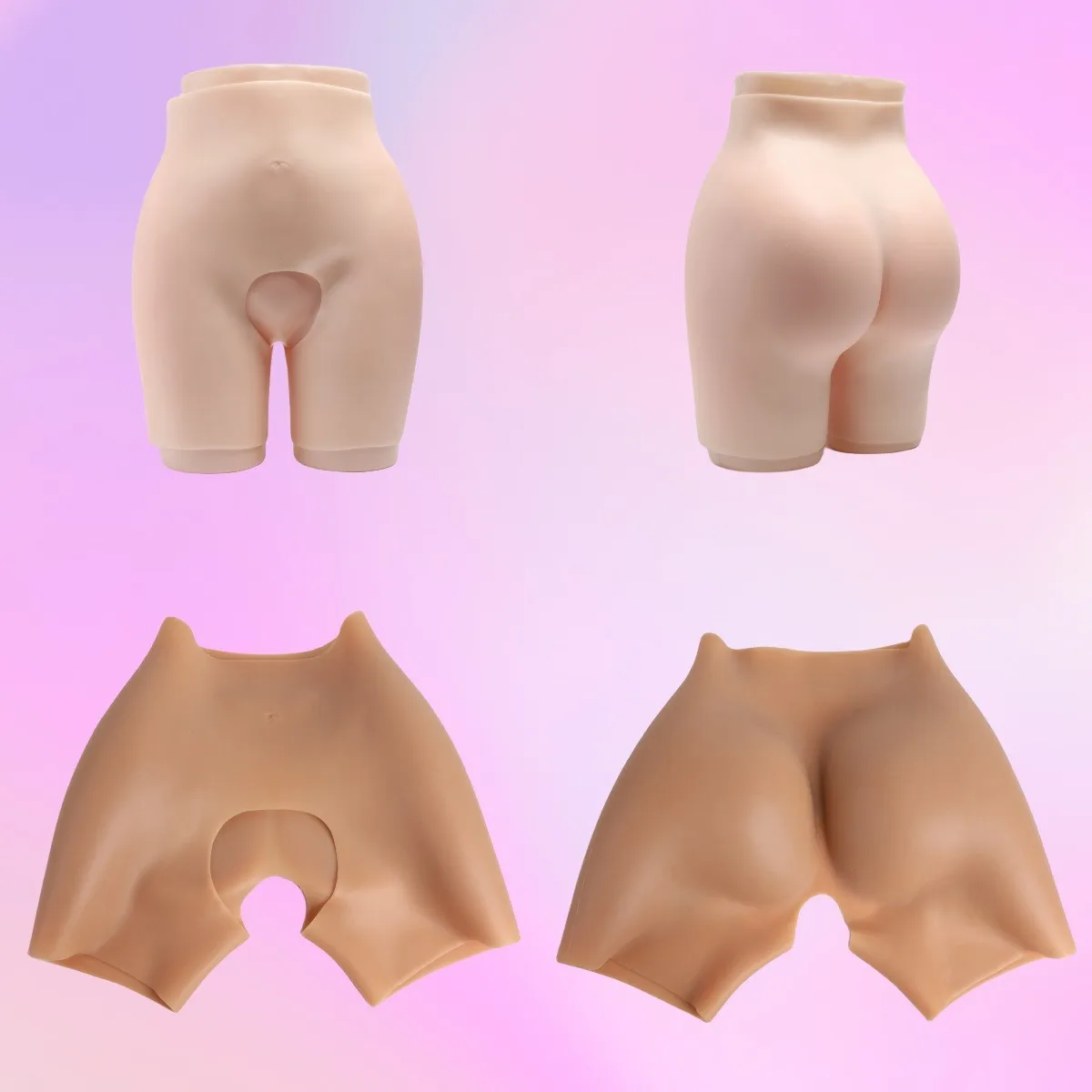 Silicone Hip Pants, Rich Hip CD Cross-dressing, Super Sexy  Silicone Pants,  Thickening, Peach Hip Pad, Ski Protection