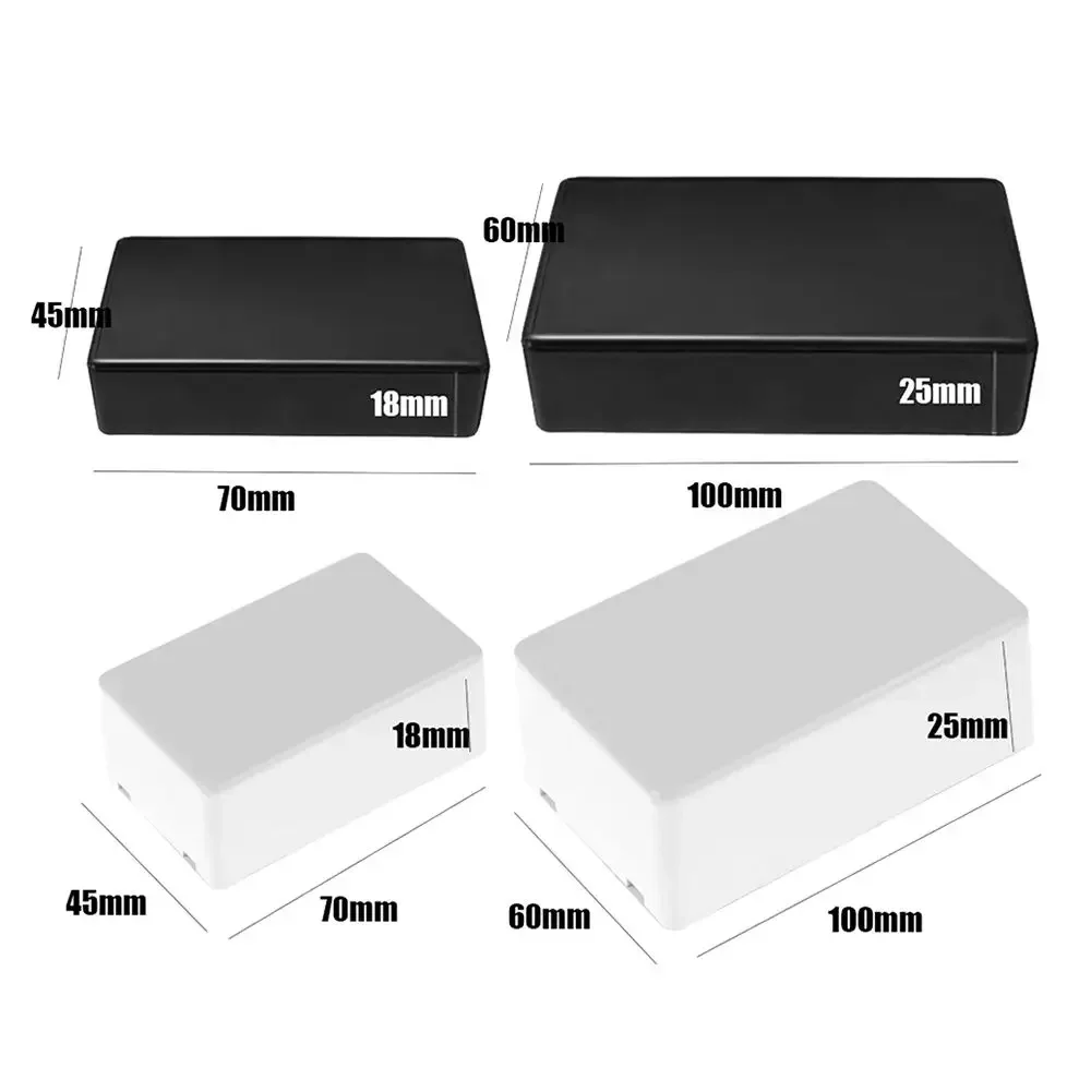 70/100mm White Black High Quality ABS Plastic Enclosure Boxes Instrument Case Waterproof Cover Project Electronic Project Box