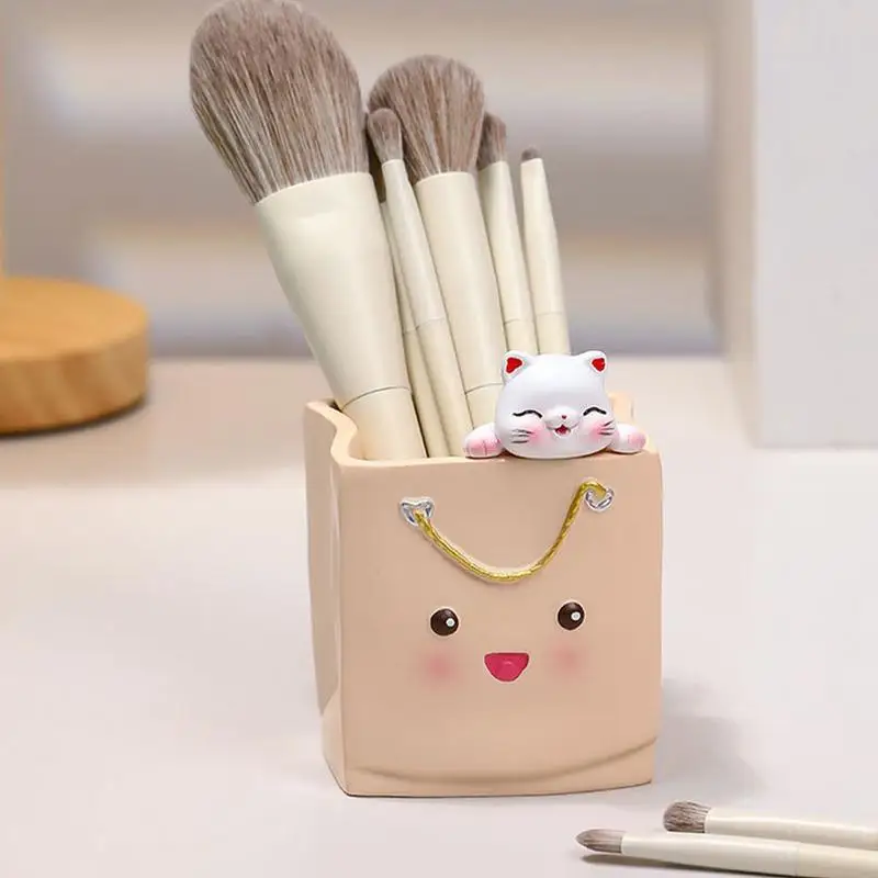 مكتب حامل القلم الرصاص الكرتون تخزين الحيوان قلم كارتون مكتب عرض قلم رصاص القرطاسية الحاويات ديكور المنزل لعلامة حاكم