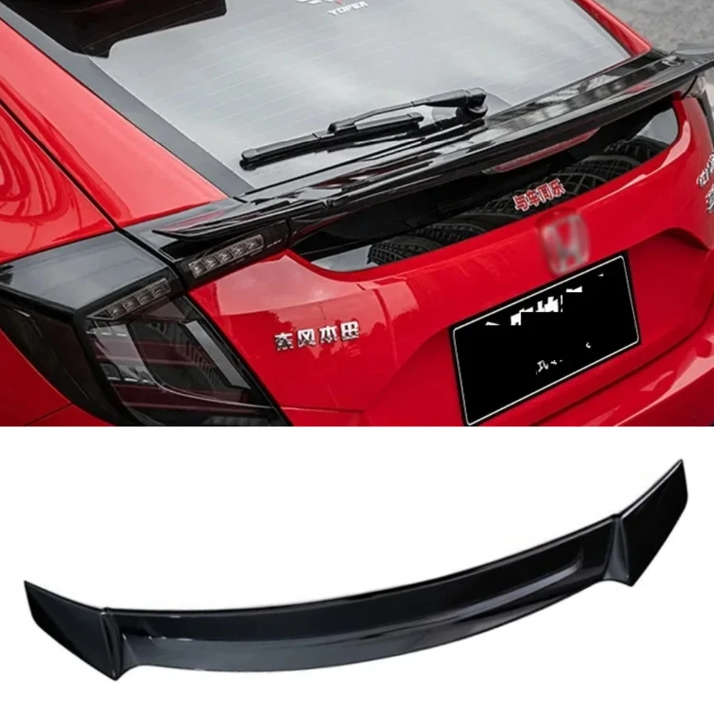 

Bright black Rear bumper splitter spoiler tail For Honda civic 2021 hatchback