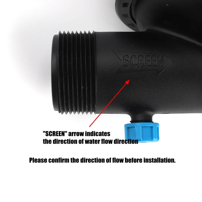 1.5 2 Inch(50 63mm) 120 Mesh 130 Micron T Type Meshy Screen Filter Garden Micro Irrigation Aquarium Fish Tank Water Pump Adapter