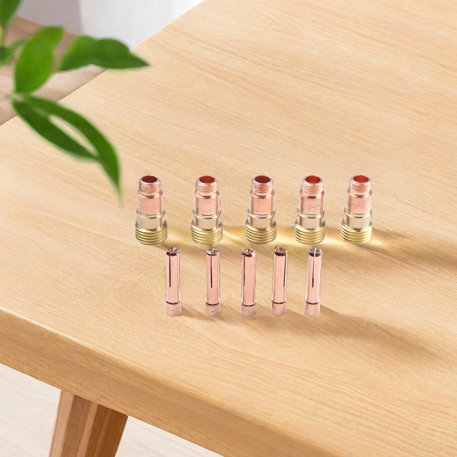 

10pcs TIG Gas Lens 17GL116 1/16'' & 1.6mm 10N23S Kit Fit WP 17 18 26 TIG Gas Lens Nozzles Collets Welding Tools