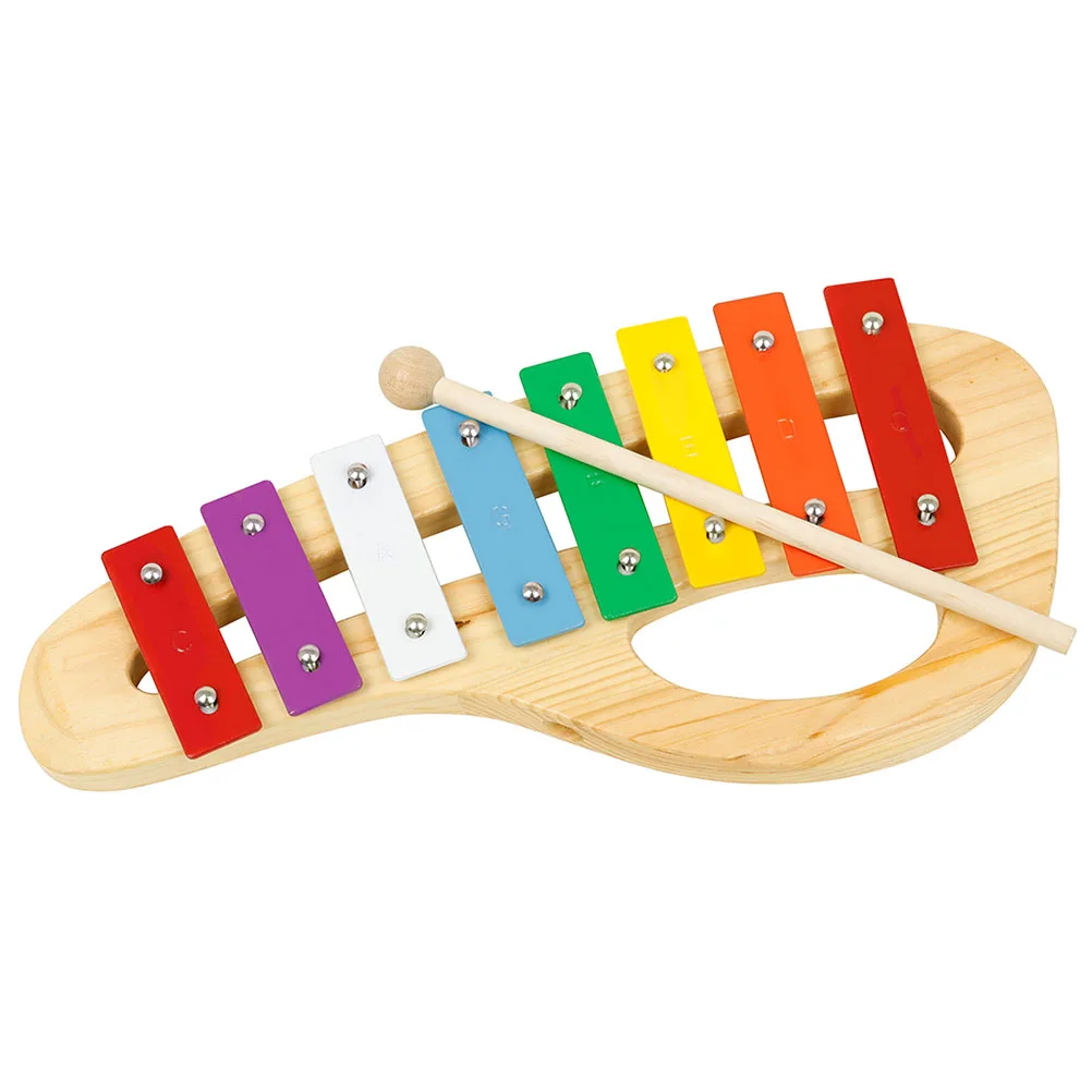 

Wooden Music Box 8-Note Metallophone Kids Percussion Instrument Toy Smooth Musical Educational Rhythm Development Baby