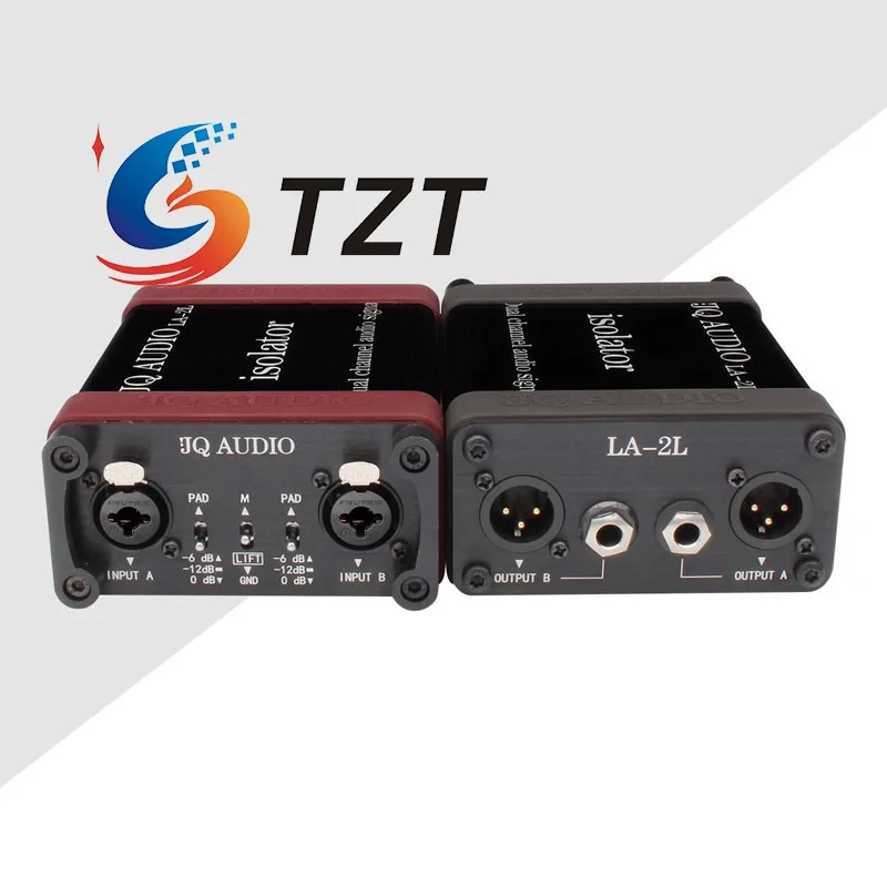 TZT LA-2L Upgraded Audio Signal Isolator Professional Current Noise Cancellation Support Attenuation Switch