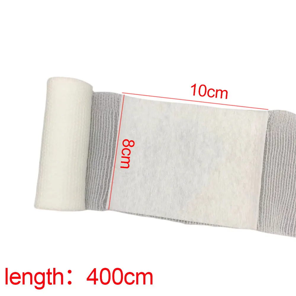 12-120pcs Disposable PBT Elastic Hemostatic Bandage Hemostatic Pad Sterile Wound Dressing Trauma Bandage First Aid Bandage Roll