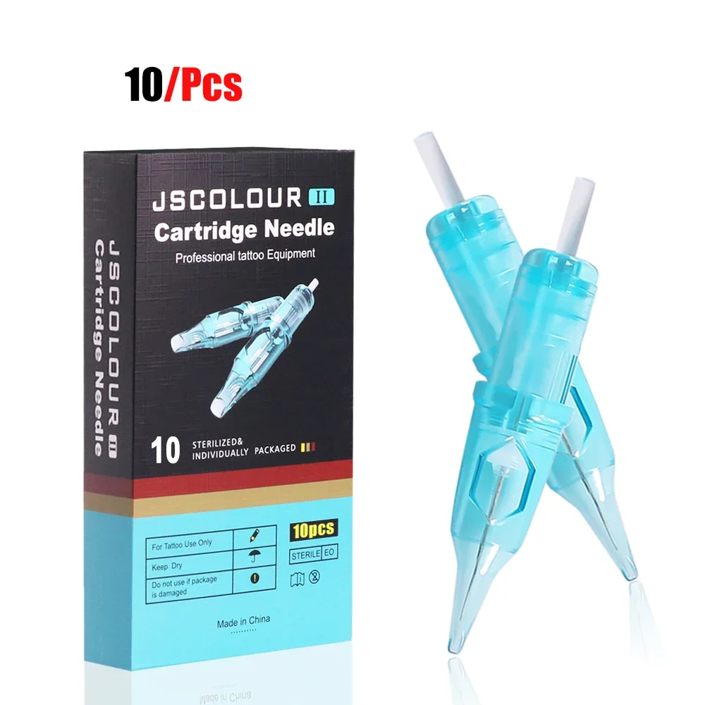 10pcs/Lot Tattoo Cartridge Needles Round Liner RL RS CM M1 Disposable Sterilized Safety Tattoo Needle for Tattoo Makeup Body Art