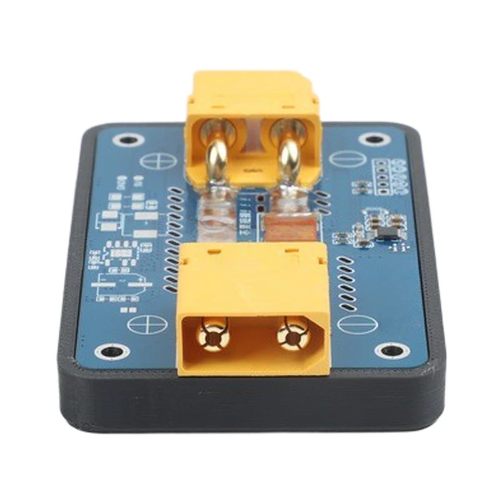 For XT90 Fitted Current Measurement Module INA228 0-100A Range 0-100V Input I2C Communication 50g 86x54.5x19mm Blue Black PCB