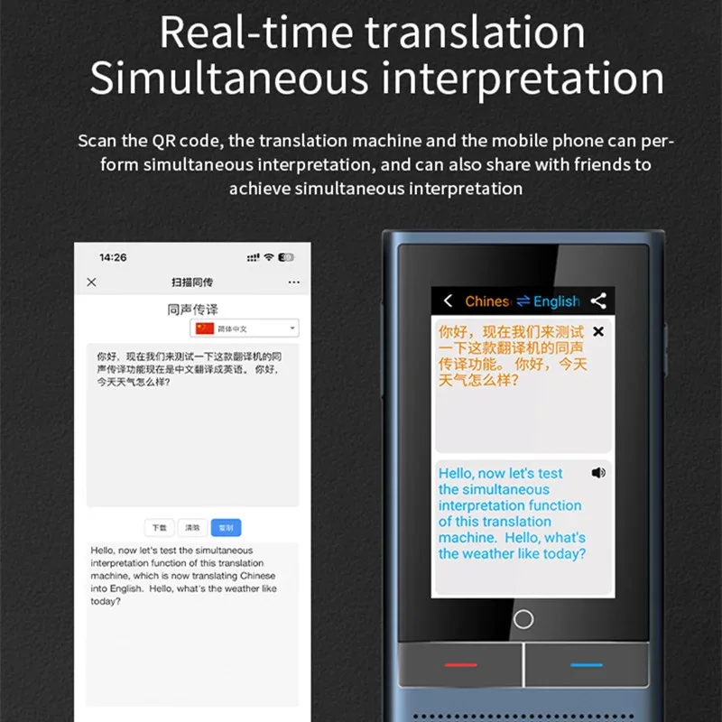 4G Top Version Black Newest Model 138 Languages ​​online 75 Photo Translations 19 Offline Translations ​​Simultaneous Sound